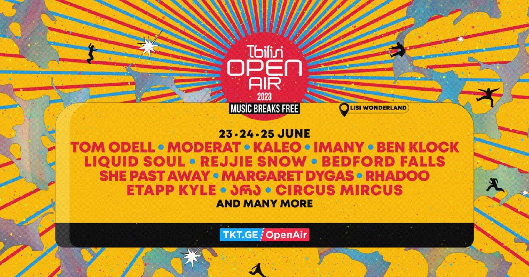 TOM ODELL, KALEO, MODERAT, IMANY - TBILISI OPEN AIR 2023-ის ლაინაფი ცნობილია