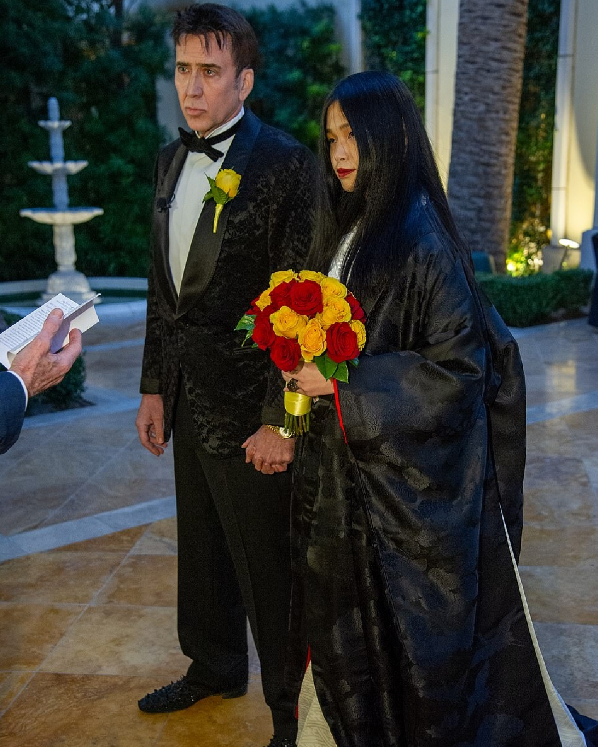 nicolas cage wedding, riko shibata