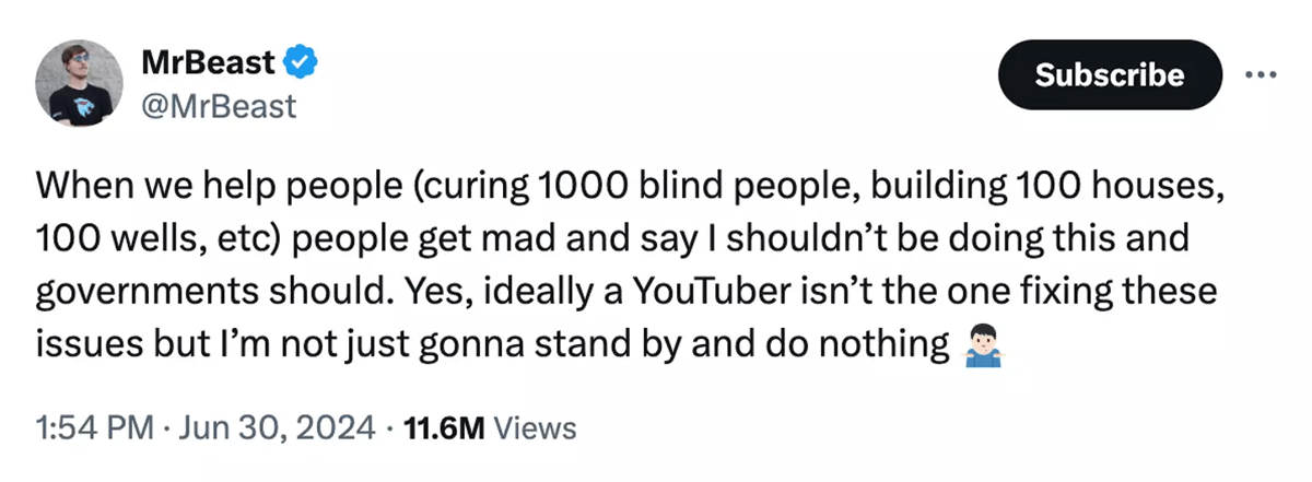 MrBeast, Twitter, ტვიტერი, ჯეიმზ დონალდსონი