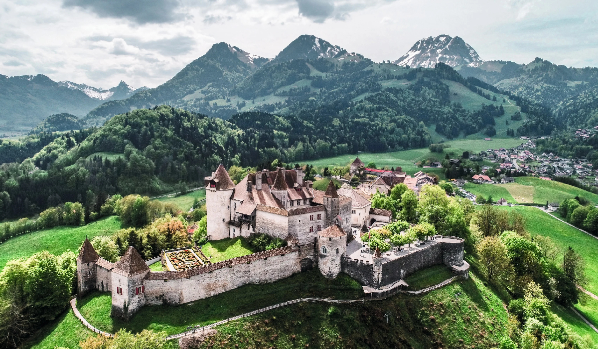 gruyéres, switzerland, small town, შვეიცარია