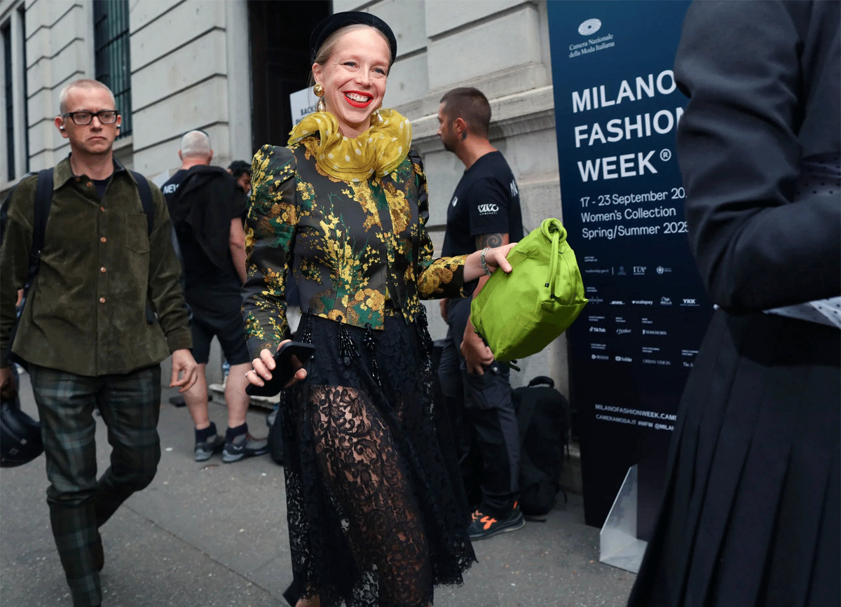 Chloe King,  milan fashion week street style