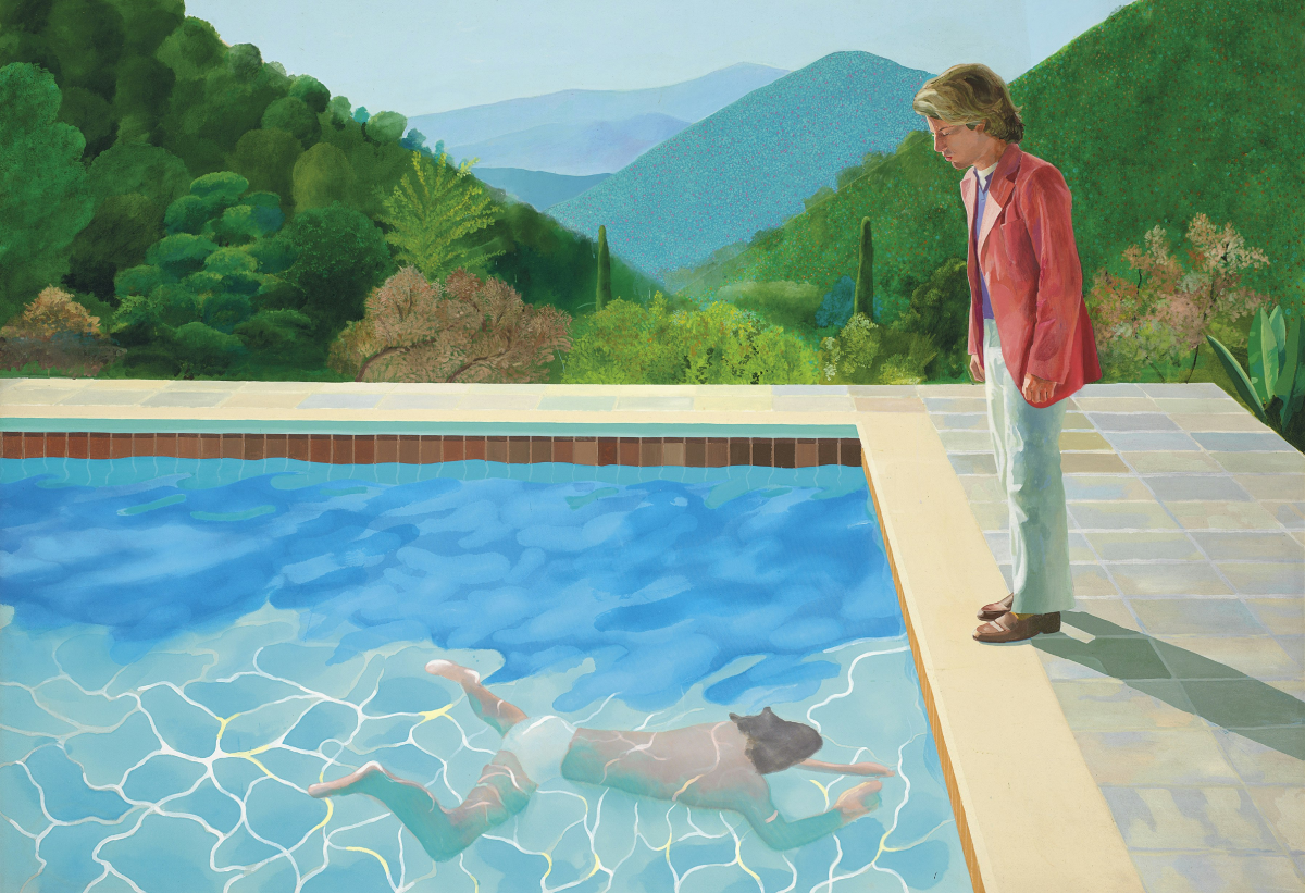 David Hockney, David Hockney 25, დევიდ ჰოკნი, დევიდ ჰოკნის გამოფენა, Portrait of an Artiste (Pool with Two Figures)