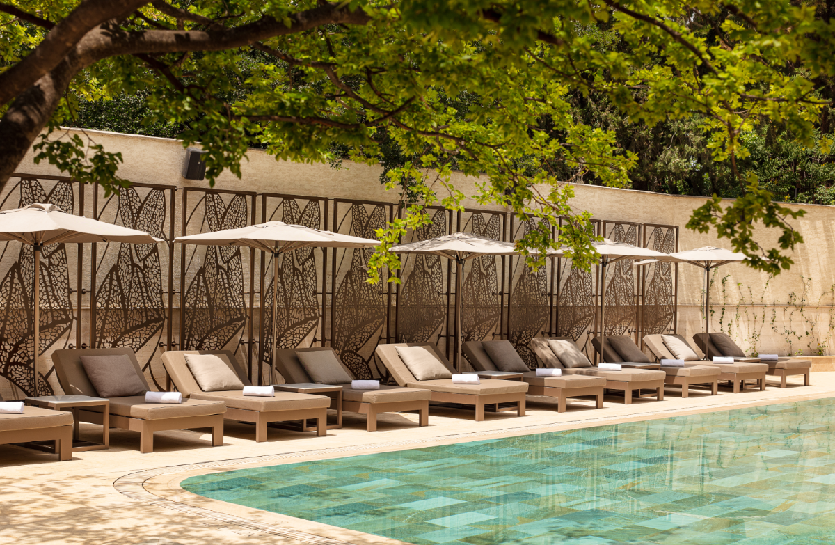 Sheraton Grand Tbilisi Metechi Palace Pool, თბილისი შერატონ მეტეხი პალასი, თბილისი გარე აუზი
